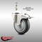 Service Caster 4 Inch 316SS Thermoplastic Rubber Swivel 10mm Stem Caster Total Lock Brake SCC-SS316TSTTL20S414-TPRB-M1015 - alternate 4